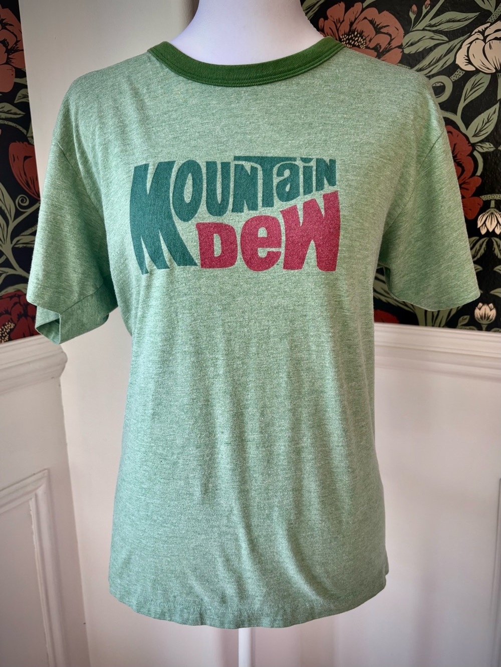 🧨SALE 4th OF JULY🧨 Mountain Dew Graphic Ringer Tee Y2K Indie Retro Promo Shirt